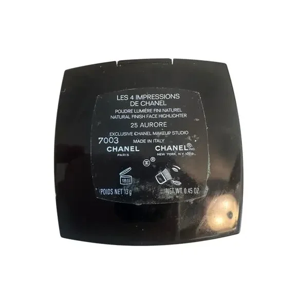 Chanel Les 4 Impressions De Chanel Natural Finish Face Highlighter 25 Aurore 13g - Picture 6 of 6